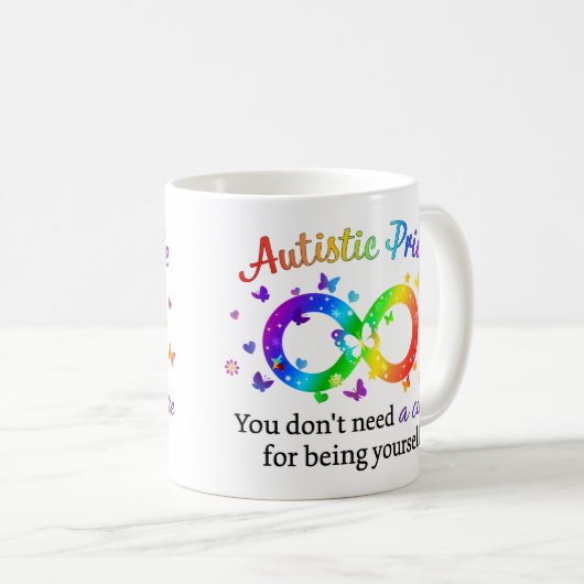 Autistischer Stolz Kaffeetasse (VorderseiteRechts)