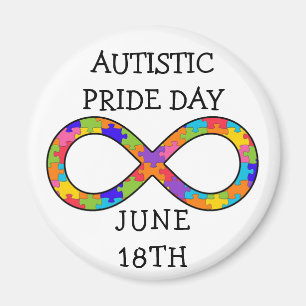 Autistischer Stolz-Tagesam 18. Juni Magnet