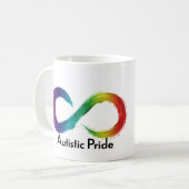 Autistischer Stolz Tasse Neuroversität (Vorderseite Links)
