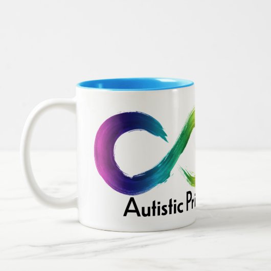 Autistischer Stolz Tasse Neuroversität (Links)