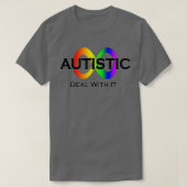 Autistischer Umgang mit ihr Neurovielfalt T-Shirt (Design vorne)