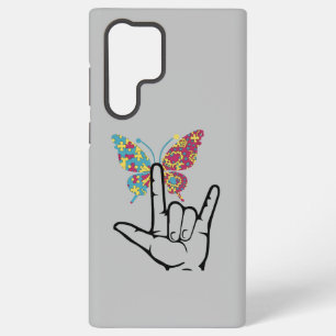 Autistisches Autismus Schmetterling Autismus-Bewus Samsung Galaxy Hülle