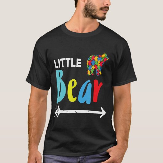 Autistisches Bewusstsein Kleiner Bär Cube T-Shirt (Vorderseite)