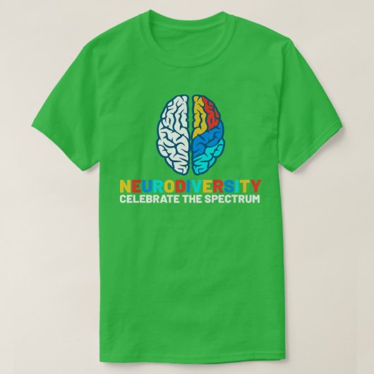 Autistisches Bewusstsein Monat NeuroMannigfaltigke T-Shirt (Design vorne)