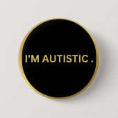 autistisches Design Button (Vorderseite)