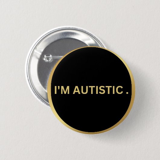 autistisches Design Button (Vorne & Hinten)
