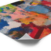 Autistisches künstlerisch-abstraktes Design Poster (Ecke)