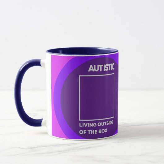 Autistisches Leben außerhalb der Box Kaffee Tasse (Links)
