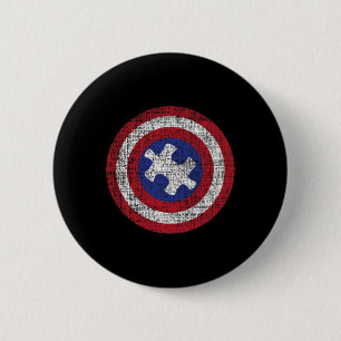 Autistisches Puzzleteil-Schild - Autismus-Bewussts Button