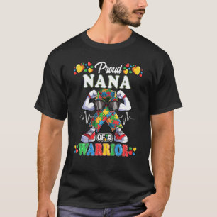Autistisches Ribbon Puzzle Nana des Autismus Bewus T-Shirt