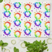 Autistisches Stolz-Unendlichkeitssymbol Geschirrtuch (Gefaltet)