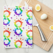 Autistisches Stolz-Unendlichkeitssymbol Geschirrtuch (Viertel Falte)