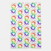 Autistisches Stolz-Unendlichkeitssymbol Geschirrtuch (Vertikal)