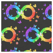 Autistisches Stolz-Unendlichkeitssymbol Stoff (Nahaufnahme)