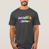 Autistisches und Quees Rainbow Infinity Shirt (Vorderseite)