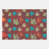 Autmn Solid Flying Blätter - Burnt Umber/Orange (Vorderseite)