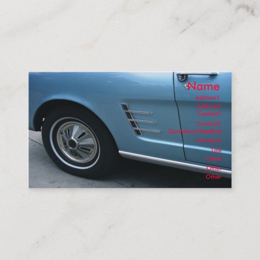 Auto2 Visitenkarte (Vorderseite)