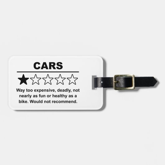 Auto-1-Sterne-Bewertung Gepäckanhänger (Vorderseite horizontal)