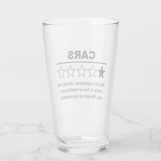 Auto-1-Sterne-Bewertung Glas (Rückseite)