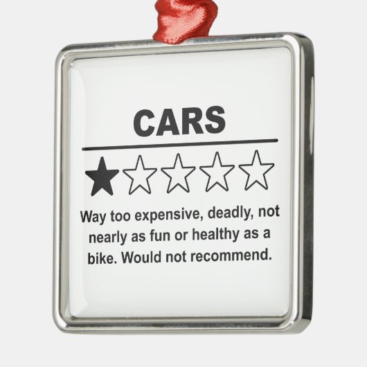 Auto-1-Sterne-Bewertung Ornament Aus Metall (Links)