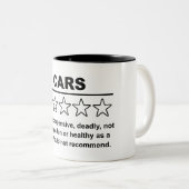 Auto-1-Sterne-Bewertung Zweifarbige Tasse (VorderseiteRechts)