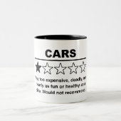 Auto-1-Sterne-Bewertung Zweifarbige Tasse (Mittel)