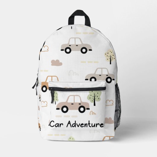 Auto-Abenteuer Bedruckter Rucksack (Vorderseite)