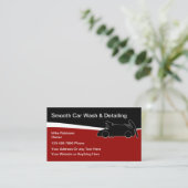 Auto abwaschen und moderne Visitenkarten detaillie Visitenkarte (Stehend Vorderseite)