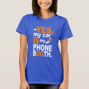 Auto als Telefonkabine Shirt - wählen Sie Stil & F