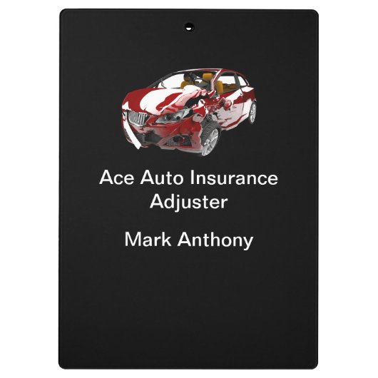 Auto-Anspruch auf Versicherungsleistungen Regler Klemmbrett (Rückseite)