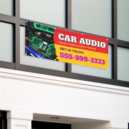Auto Audio Custom Banner (Äußeres Gebäude)