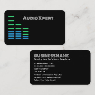 Auto-Audio-Stereo-Satellitenradio Visitenkarte
