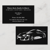 Auto-Audio und Sicherheitssysteme Visitenkarte (Vorne/Hinten)