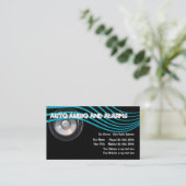 Auto-Audio und Warnungs-Geschäfts-Karten Visitenkarte (Stehend Vorderseite)