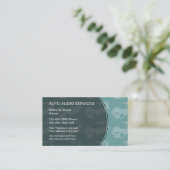 Auto-Audiogeschäfts-Karten Visitenkarte (Stehend Vorderseite)