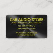 Auto-Audios-Visitenkarten Visitenkarte (Vorderseite)