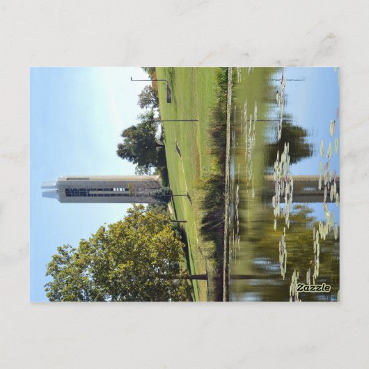 Auto auf Campus Postkarte (Rückseite)