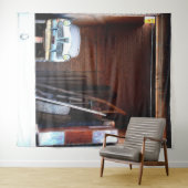 Auto auf dem Dachboden Wandteppich (Beispiel (Horizontal))