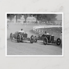Auto auf der Landkreis-Messe Postkarte