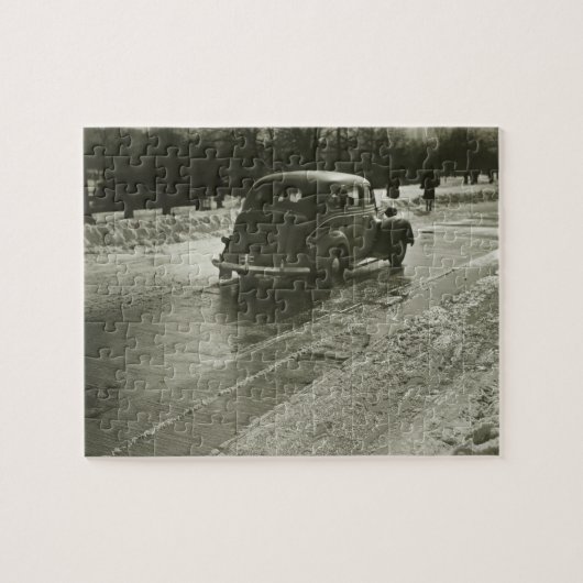 Auto auf der Straße Puzzle (Horizontal)