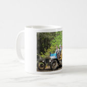 Auto auf Holzgas Kaffeetasse (Vorderseite Links)