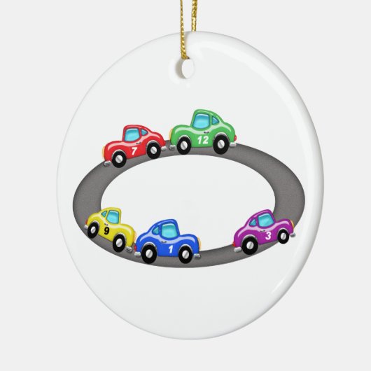 Auto-auf lagerRennstrecke Keramik Ornament (Links)