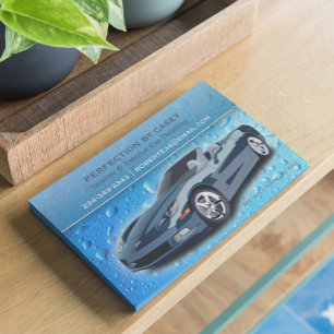 Auto-Aufbereitung Wassertröpfchen Flyer Vorlage