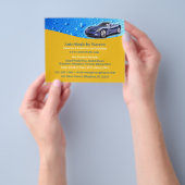 Auto-Aufbereitung Wassertröpfchen Flyer Vorlage (Gruppe)