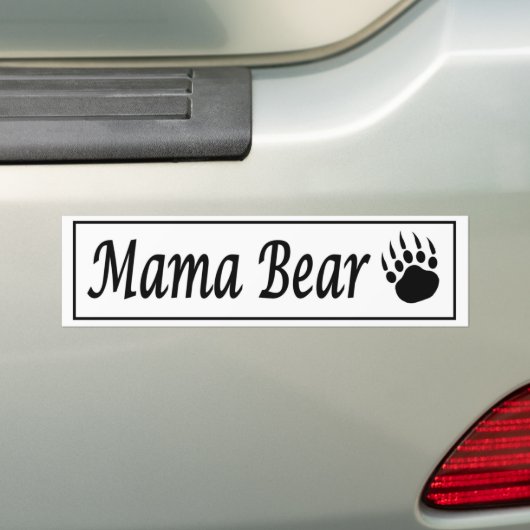 Auto-Aufkleberabziehbild Mutter Bear mit Autoaufkleber (Auf Auto)