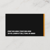 Auto, Auto, Händlerkarte Visitenkarte (Rückseite)