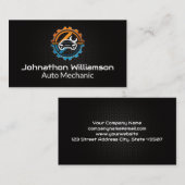 Auto | Auto-Reparaturlogo Visitenkarte (Vorne/Hinten)