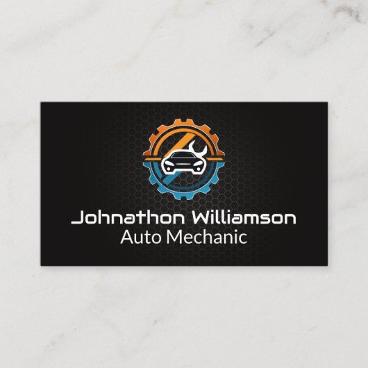 Auto | Auto-Reparaturlogo Visitenkarte (Vorderseite)