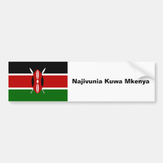 Auto-Autoaufkleber: stolz, Kenyan zu sein Autoaufkleber