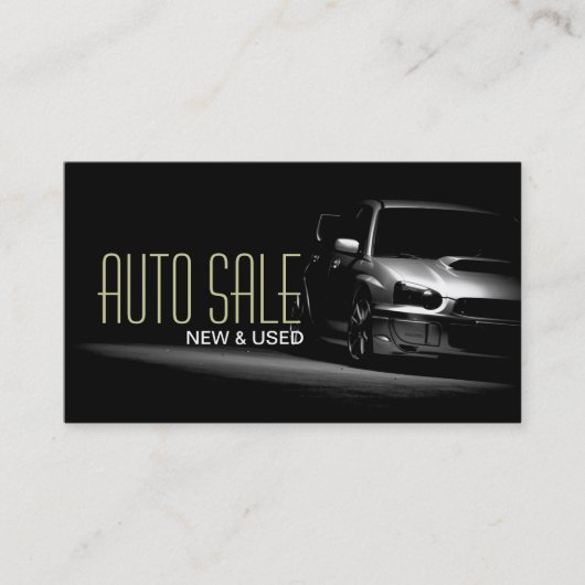 Auto-Autohändler Karosserie Werkstatt Visitenkarte (Vorderseite)